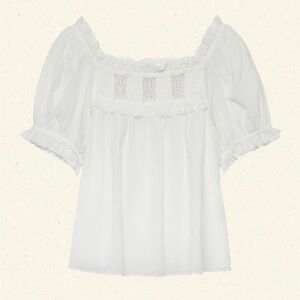 DOEN Frances Top in Salt Lace - XS